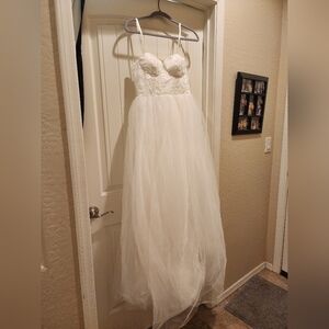 Lulu's NWT Cream Lace Elegance Wedding Dress